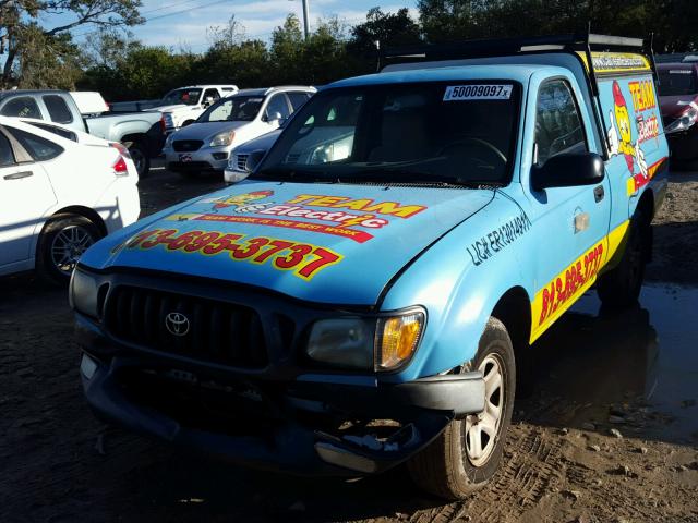 5TENL42N93Z274993 - 2003 TOYOTA TACOMA BLUE photo 2