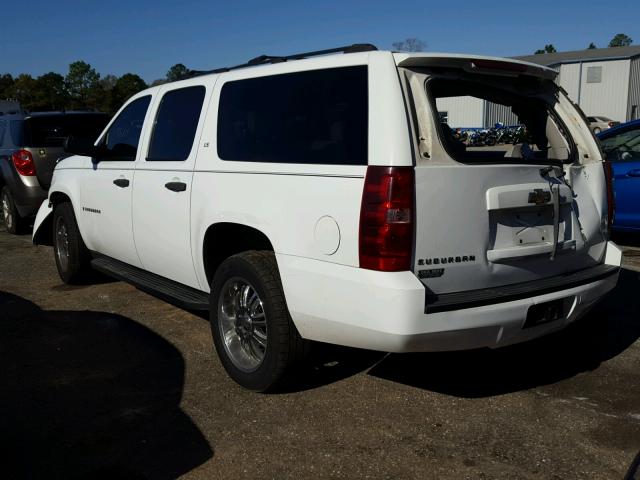 3GNFC16017G125536 - 2007 CHEVROLET SUBURBAN C WHITE photo 3