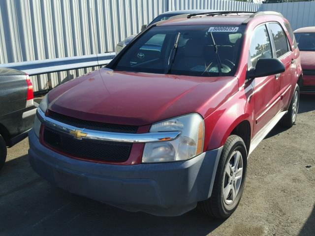 2CNDL23F156050632 - 2005 CHEVROLET EQUINOX LS RED photo 2