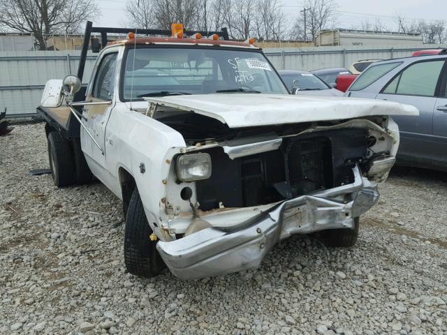 1B6ME3656MS334197 - 1991 DODGE D-SERIES D WHITE photo 1