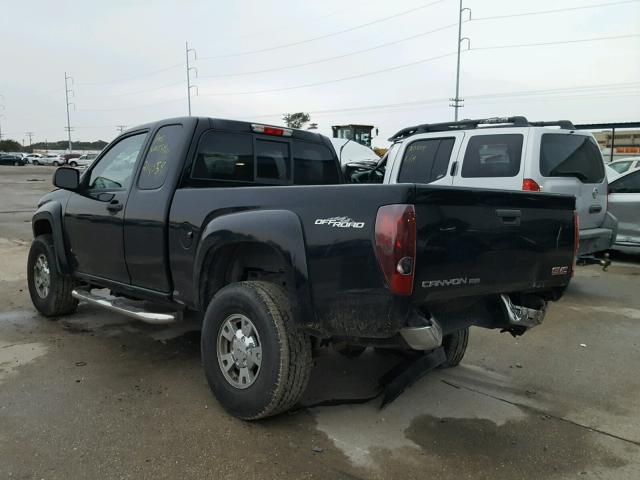 1GTDS19E888165999 - 2008 GMC CANYON BLACK photo 3