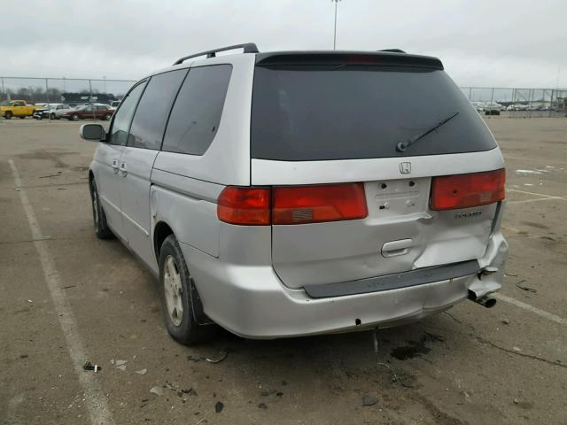 2HKRL18621H522940 - 2001 HONDA ODYSSEY EX SILVER photo 3