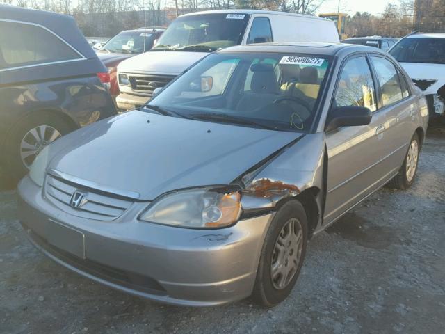 2HGES26743H518761 - 2003 HONDA CIVIC EX GRAY photo 2