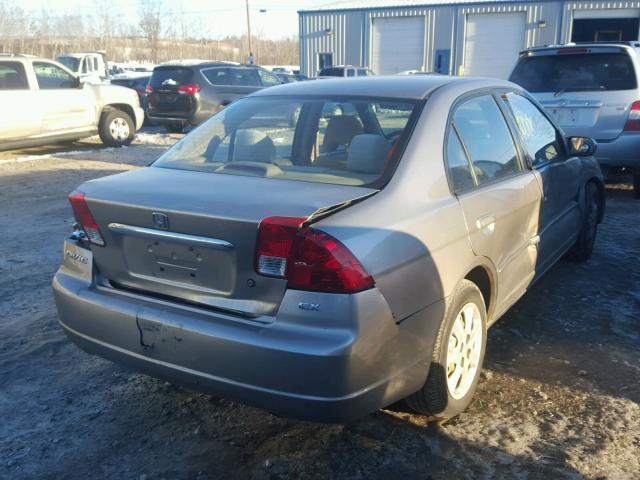 2HGES26743H518761 - 2003 HONDA CIVIC EX GRAY photo 4