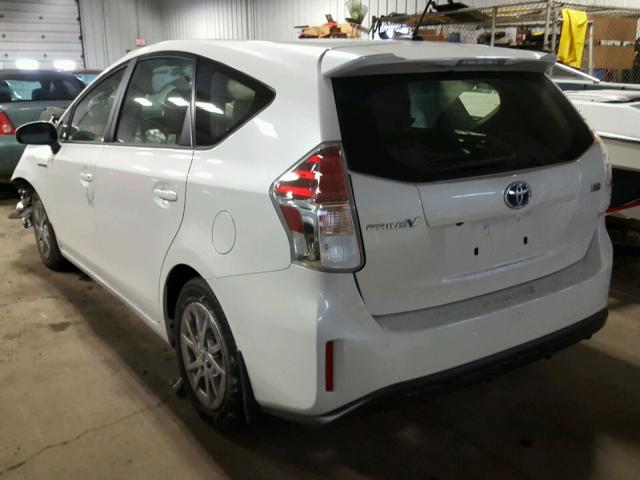 JTDZN3EU4HJ069351 - 2017 TOYOTA PRIUS V WHITE photo 3