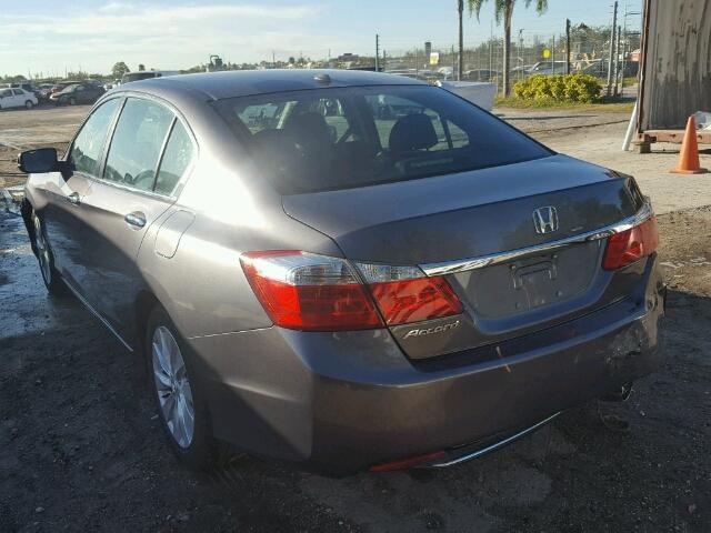 1HGCR2F83EA231313 - 2014 HONDA ACCORD EXL GRAY photo 3