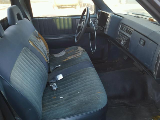 1GCCS14Z8N8123852 - 1992 CHEVROLET S TRUCK S1 BLUE photo 5