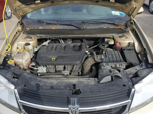 1B3CC1FB3AN196380 - 2010 DODGE AVENGER EX TAN photo 7