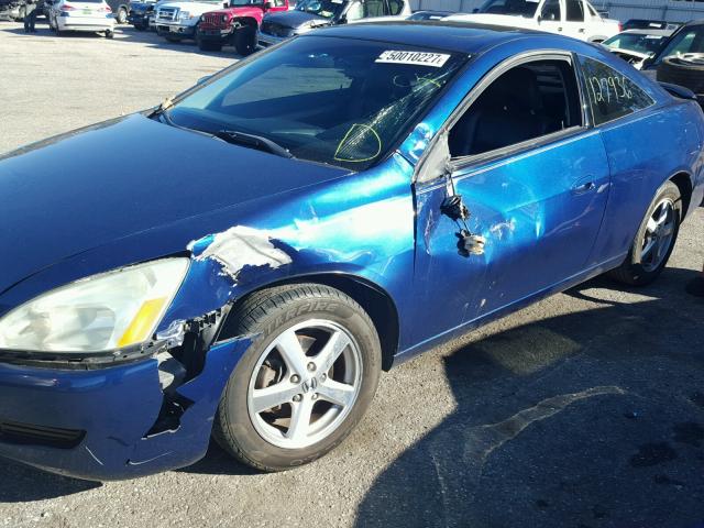 1HGCM72654A004218 - 2004 HONDA ACCORD EX BLUE photo 9