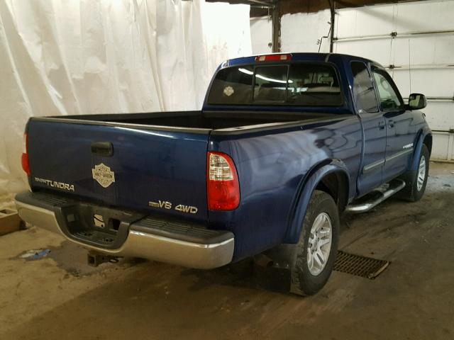 5TBBT44185S462748 - 2005 TOYOTA TUNDRA ACC BLUE photo 4