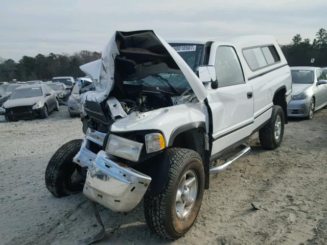 1B7HF16Z7VS138997 - 1997 DODGE RAM 1500 WHITE photo 2