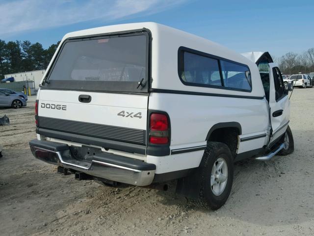 1B7HF16Z7VS138997 - 1997 DODGE RAM 1500 WHITE photo 4