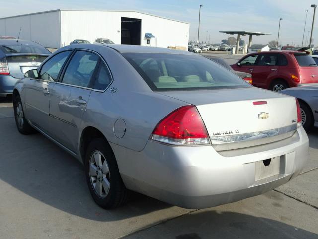 2G1WT55K079255667 - 2007 CHEVROLET IMPALA LT SILVER photo 3