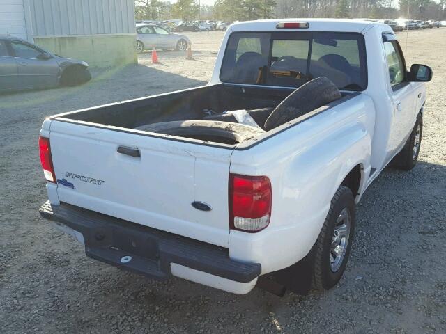 1FTYR10C5YPB08254 - 2000 FORD RANGER WHITE photo 4