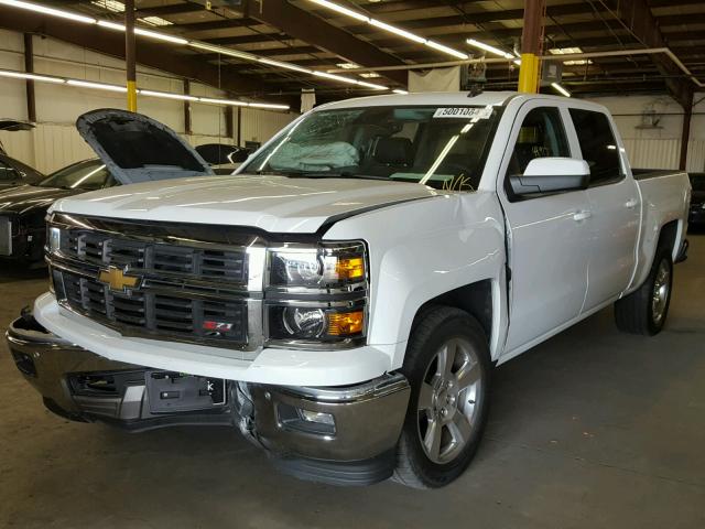 3GCUKSEJ5EG511280 - 2014 CHEVROLET SILVERADO WHITE photo 2