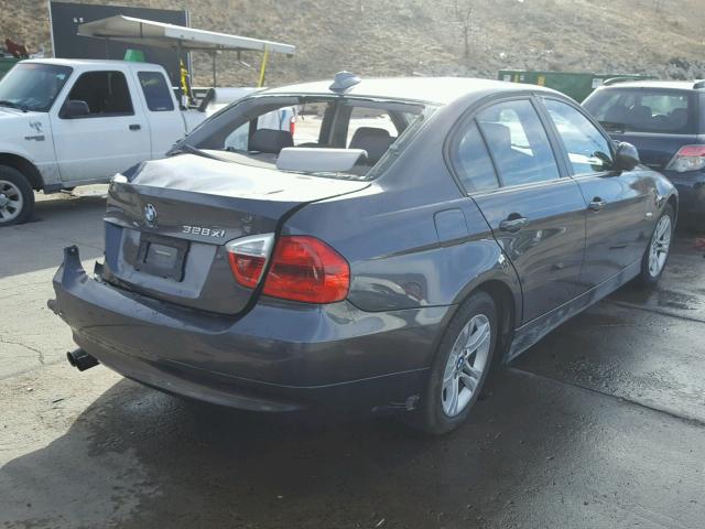 WBAVC93558K040791 - 2008 BMW 328 XI GRAY photo 4