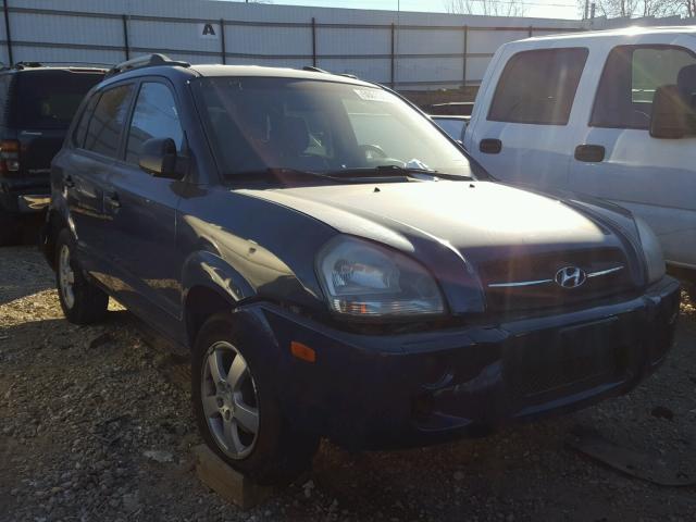 KM8JM12B85U068314 - 2005 HYUNDAI TUCSON GL BLUE photo 1