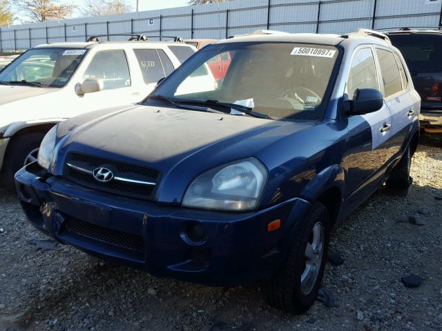 KM8JM12B85U068314 - 2005 HYUNDAI TUCSON GL BLUE photo 2