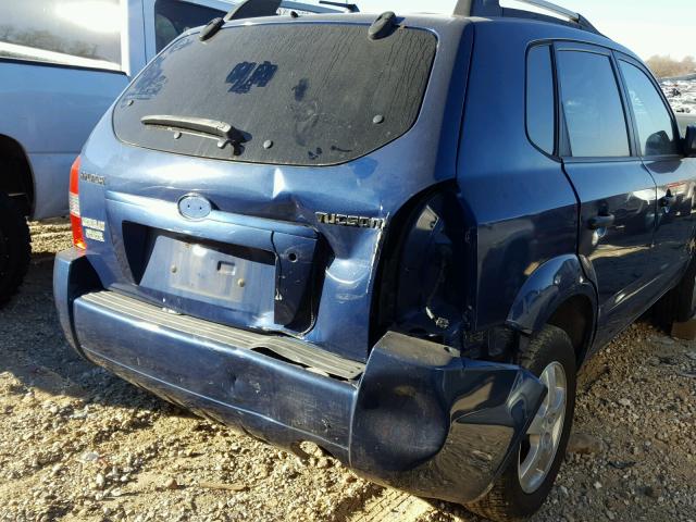 KM8JM12B85U068314 - 2005 HYUNDAI TUCSON GL BLUE photo 9