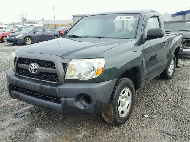 5TFNX4CN0BX005337 - 2011 TOYOTA TACOMA GREEN photo 2