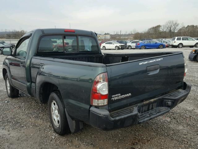 5TFNX4CN0BX005337 - 2011 TOYOTA TACOMA GREEN photo 3