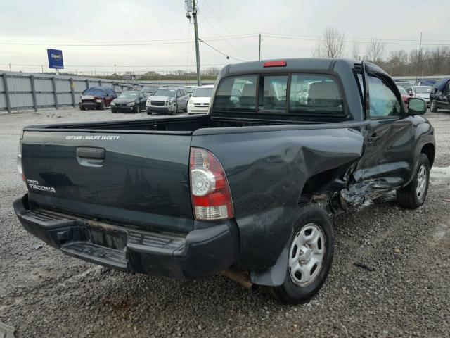 5TFNX4CN0BX005337 - 2011 TOYOTA TACOMA GREEN photo 4