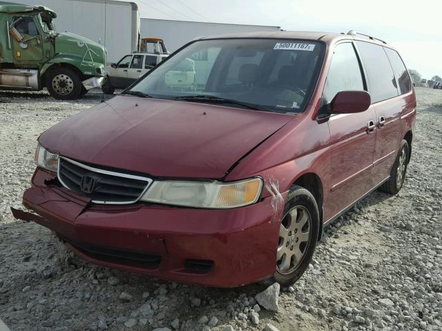 5FNRL18663B012558 - 2003 HONDA ODYSSEY EX RED photo 2