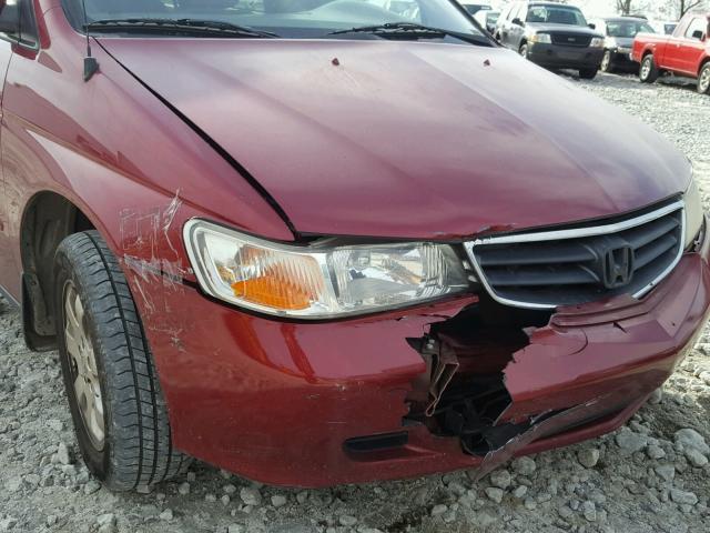 5FNRL18663B012558 - 2003 HONDA ODYSSEY EX RED photo 9