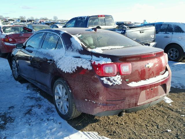 1G11F5SL9FF321167 - 2015 CHEVROLET MALIBU LTZ 勃艮第红 照片 3