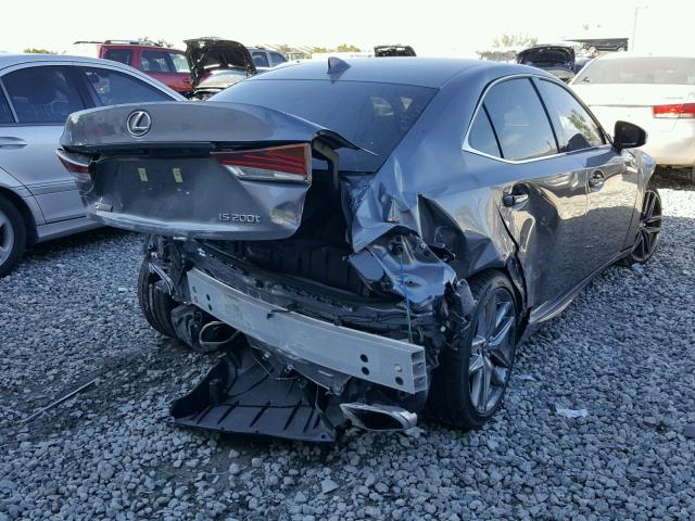 JTHBA1D24H5049951 - 2017 LEXUS IS 200T GRAY photo 4