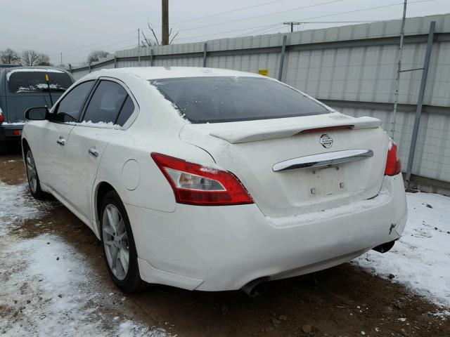 1N4AA5AP2AC842628 - 2010 NISSAN MAXIMA S Blanc photo 3
