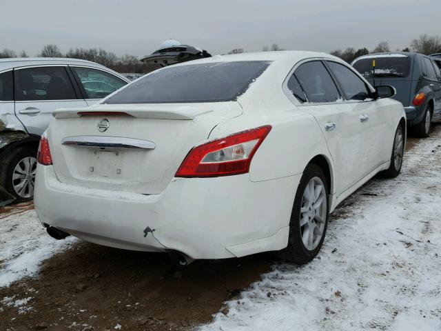 1N4AA5AP2AC842628 - 2010 NISSAN MAXIMA S WHITE photo 4