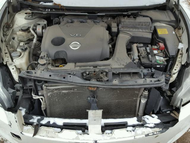 1N4AA5AP2AC842628 - 2010 NISSAN MAXIMA S WHITE photo 7