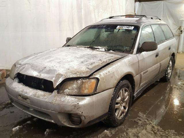 4S3BH675747615468 - 2004 SUBARU LEGACY OUT SILVER photo 2