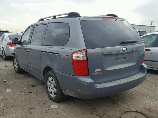 KNDMB233586231644 - 2008 KIA SEDONA EX GRAY photo 3