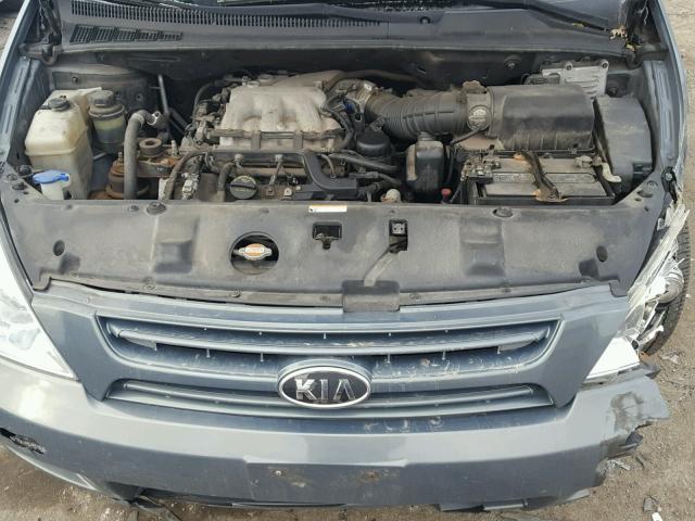 KNDMB233586231644 - 2008 KIA SEDONA EX GRAY photo 7