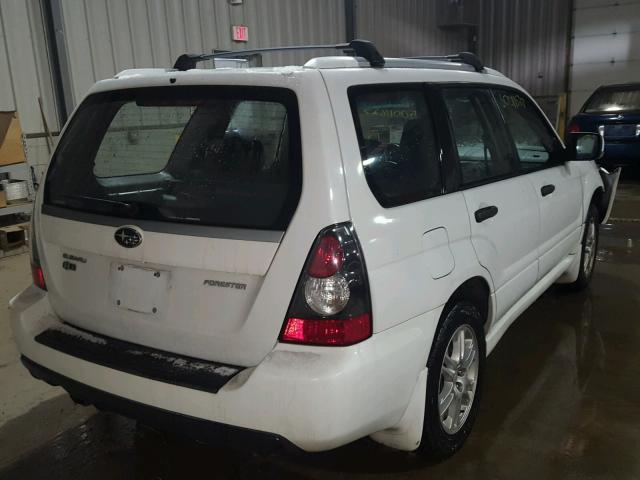 JF1SG66698H725621 - 2008 SUBARU FORESTER S თეთრი ფოტო 4