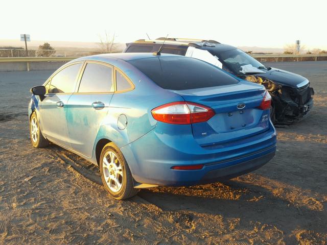 3FADP4BJ1EM148551 - 2014 FORD FIESTA SE BLUE photo 3