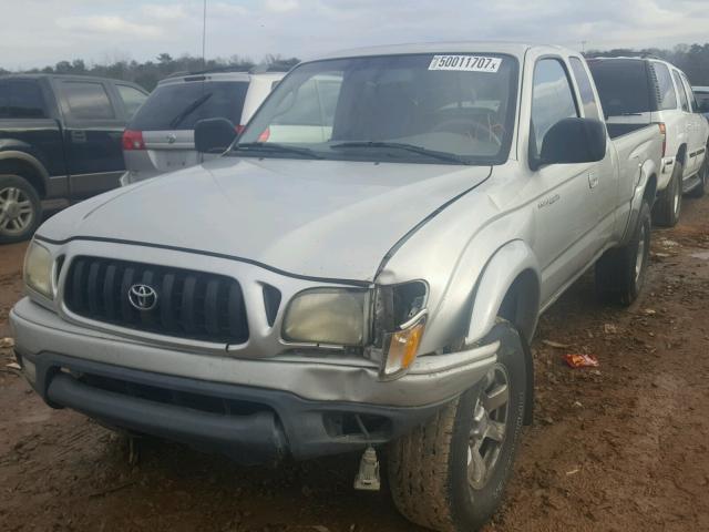 5TESM92N43Z173938 - 2003 TOYOTA TACOMA XTR SILVER photo 2