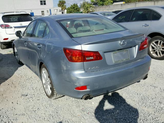 JTHBK262565022500 - 2006 LEXUS IS 250 SILVER photo 3