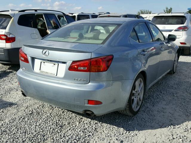 JTHBK262565022500 - 2006 LEXUS IS 250 SILVER photo 4