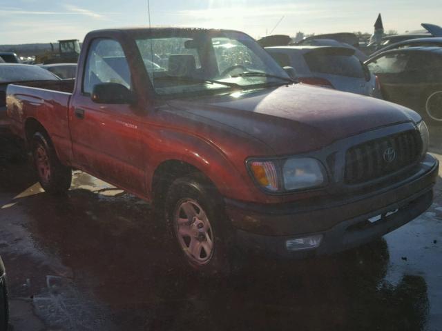 5TENL42N31Z803819 - 2001 TOYOTA TACOMA RED photo 1