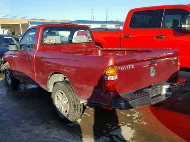 5TENL42N31Z803819 - 2001 TOYOTA TACOMA RED photo 3
