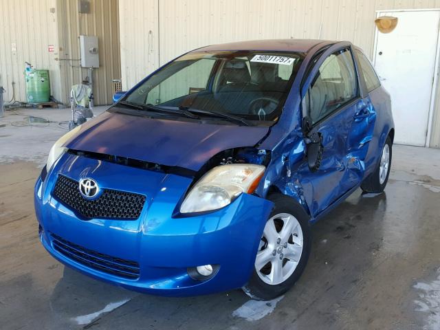 JTDJT923585217548 - 2008 TOYOTA YARIS BLUE photo 2