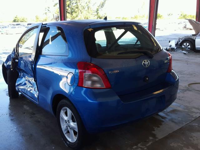 JTDJT923585217548 - 2008 TOYOTA YARIS BLUE photo 3