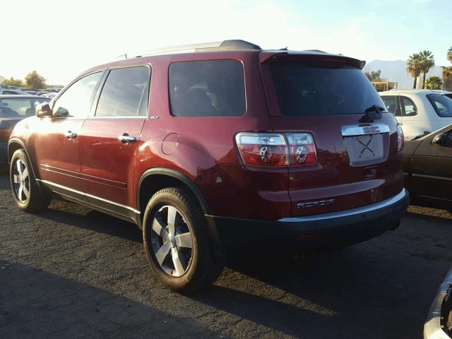 1GKLRMEDXAJ232787 - 2010 GMC ACADIA SLT RED photo 3