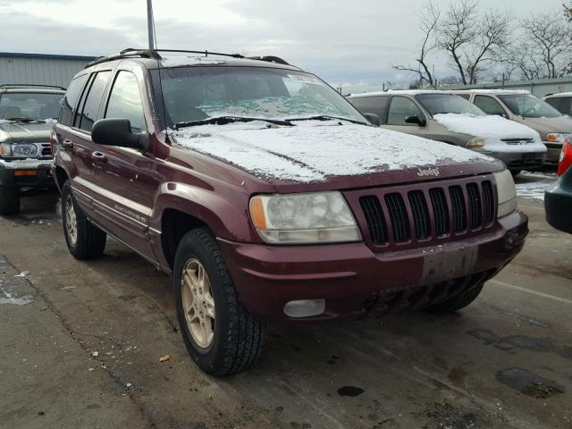 1J4GW68N4XC806684 - 1999 JEEP GRAND CHER MAROON photo 1