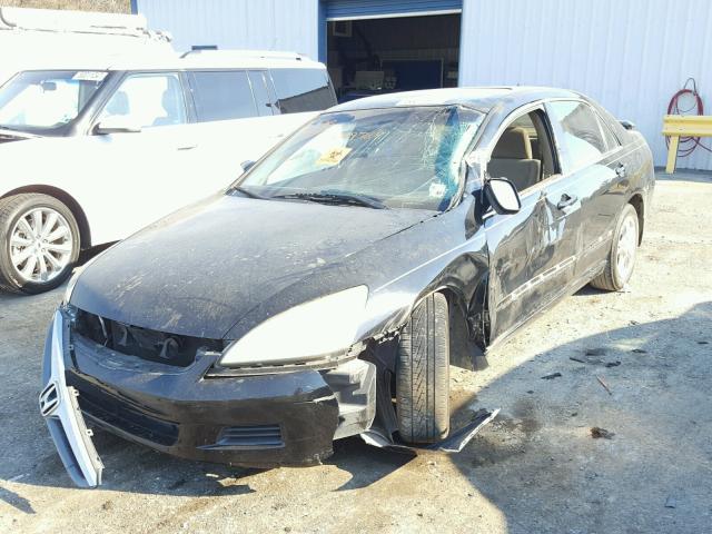 1HGCM56787A029769 - 2007 HONDA ACCORD EX BLACK photo 2