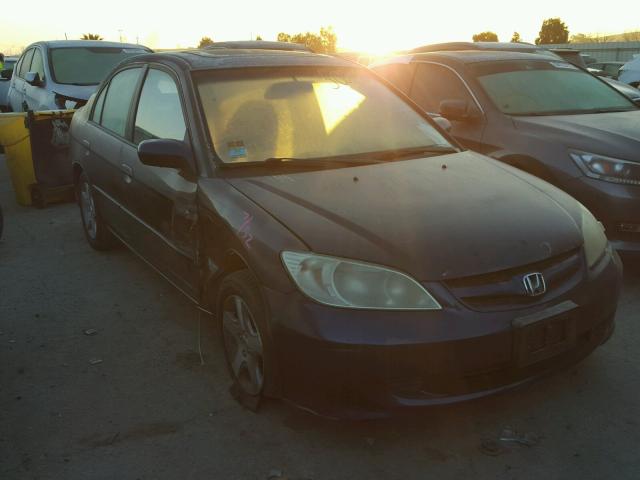 2HGES26754H552984 - 2004 HONDA CIVIC EX BLUE photo 1