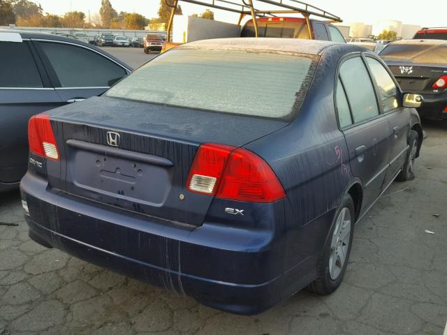 2HGES26754H552984 - 2004 HONDA CIVIC EX BLUE photo 4